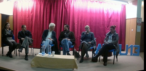 Paul Scheffer sa ostalim predavačima na Mitrovačkom zimskom Univerzitetu 2013